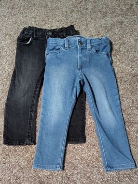 Cat & Jack Blue and Black Kids Denim Jeans - 2-Pack